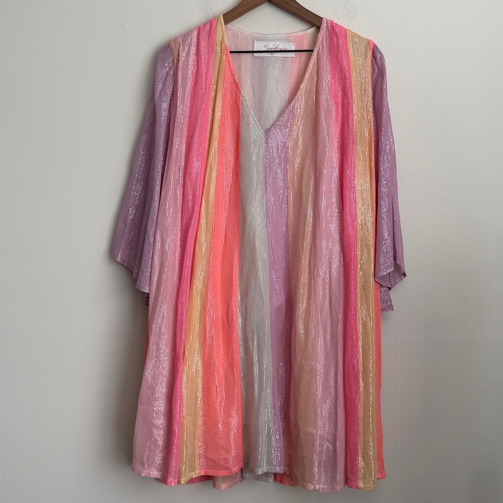 Sundress multicolor oversized dress flowy